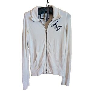 Abercrombie & Fitch Vintage Zip Y2K Track Jacket L Embroidered OG Distresressed
